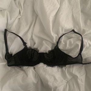 black lace bralette